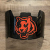 Cincinnati Bengals Full Size Football Helmet Visor Shield Black Dark Tint w/ Clips - PICK LOGO COLOR