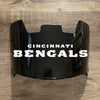 Cincinnati Bengals Full Size Football Helmet Visor Shield Black Dark Tint w/ Clips - PICK LOGO COLOR