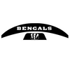 Cincinnati Bengals MIDI Mid Size SpeedFlex Football Helmet Front & Back Bumper Decal Set - Pick Color