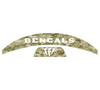 Cincinnati Bengals MIDI Mid Size SpeedFlex Football Helmet Front & Back Bumper Decal Set - Pick Color