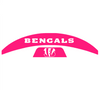 Cincinnati Bengals MIDI Mid Size SpeedFlex Football Helmet Front & Back Bumper Decal Set - Pick Color
