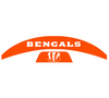 Cincinnati Bengals MIDI Mid Size SpeedFlex Football Helmet Front & Back Bumper Decal Set - Pick Color