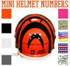 Cincinnati Bengals Jersey Style Vinyl Number Decal Sheet Set of 50 #0-9 - Pick Color & Size