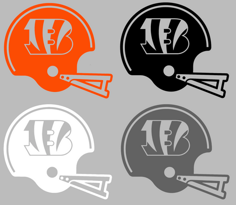 Cincinnati Bengals Retro Football Helmet Premium DieCut Vinyl Decal PICK COLOR & SIZE