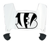Cincinnati Bengals Mini Football Helmet Visor Shield w/ Clips - PICK VISOR & LOGO COLOR