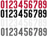Cincinnati Reds Baseball Helmet Jersey Style Vinyl Number Decal Sheet Set of 50 #0-9 - Pick Color & Size