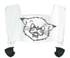 Cincinnati Bearcats Mini Football Helmet Visor Shield w/ Clips - PICK VISOR & LOGO COLOR