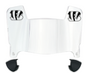 Cincinnati Bengals Mini Football Helmet Visor Shield w/ Clips - PICK VISOR & LOGO COLOR
