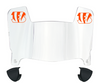 Cincinnati Bengals Mini Football Helmet Visor Shield w/ Clips - PICK VISOR & LOGO COLOR