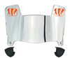 Cincinnati Bengals Mini Football Helmet Visor Shield w/ Clips - PICK VISOR & LOGO COLOR