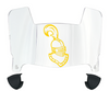 Clarkson Golden Knights Mini Football Helmet Visor Shield w/ Clips - PICK VISOR & LOGO COLOR