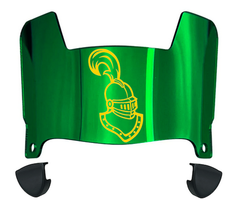 Clarkson Golden Knights Mini Football Helmet Visor Shield w/ Clips - PICK VISOR & LOGO COLOR