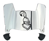 Clarkson Golden Knights Mini Football Helmet Visor Shield w/ Clips - PICK VISOR & LOGO COLOR