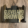Cleveland Browns Full Size Football Helmet Visor Shield Silver Chrome Mirror w/ Clips - PICK LOGO COLOR