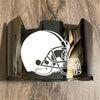 Cleveland Browns Full Size Football Helmet Visor Shield Silver Chrome Mirror w/ Clips - PICK LOGO COLOR