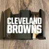 Cleveland Browns Full Size Football Helmet Visor Shield Silver Chrome Mirror w/ Clips - PICK LOGO COLOR
