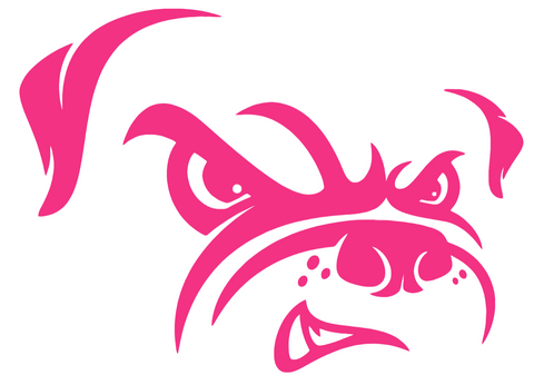 Cleveland Browns Hot Pink Dawg Logo Premium DieCut Vinyl Decal PICK SIZE