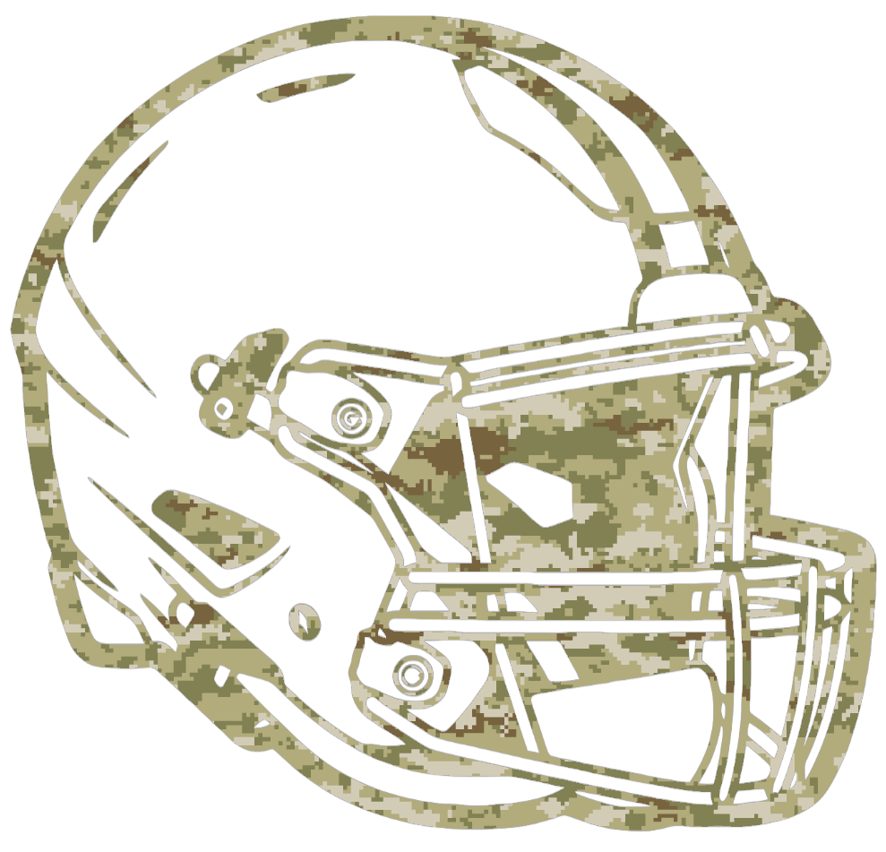 Cleveland Browns Football Helmet Salute to Service Camouflage Camo Vinyl Decal PICK SIZE