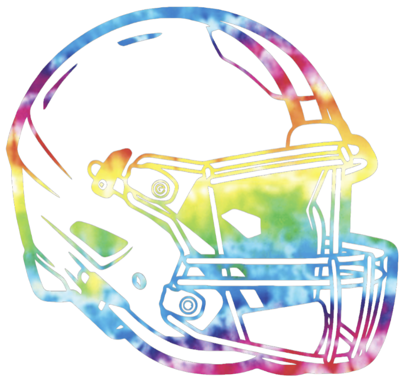 Cleveland Browns Crucial Catch Cancer Football Helmet Tie Dye Vinyl Decal PICK SIZE