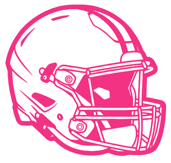 Cleveland Browns HOT PINK Football Helmet Premium DieCut Vinyl Decal PICK SIZE
