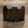 Cleveland Browns Full Size Football Helmet Visor Shield Black Dark Tint w/ Clips - PICK LOGO COLOR