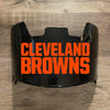 Cleveland Browns Full Size Football Helmet Visor Shield Black Dark Tint w/ Clips - PICK LOGO COLOR