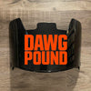 Cleveland Browns Full Size Football Helmet Visor Shield Black Dark Tint w/ Clips - PICK LOGO COLOR