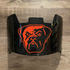 Cleveland Browns Full Size Football Helmet Visor Shield Black Dark Tint w/ Clips - PICK LOGO COLOR