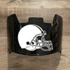 Cleveland Browns Full Size Football Helmet Visor Shield Black Dark Tint w/ Clips - PICK LOGO COLOR