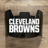 Cleveland Browns Full Size Football Helmet Visor Shield Black Dark Tint w/ Clips - PICK LOGO COLOR