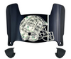 Cleveland Browns Limited Edition Mini Football Helmet Visor Shield w/ Clips - PICK VISOR & LOGO COLOR
