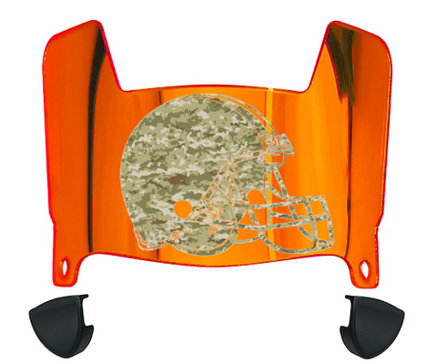 Cleveland Browns Limited Edition Mini Football Helmet Visor Shield w/ Clips - PICK VISOR & LOGO COLOR