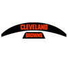 Cleveland Browns MIDI Mid Size SpeedFlex Football Helmet Front & Back Bumper Decal Set - Pick Color