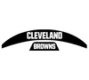 Cleveland Browns MIDI Mid Size SpeedFlex Football Helmet Front & Back Bumper Decal Set - Pick Color