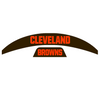 Cleveland Browns MIDI Mid Size SpeedFlex Football Helmet Front & Back Bumper Decal Set - Pick Color