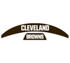 Cleveland Browns MIDI Mid Size SpeedFlex Football Helmet Front & Back Bumper Decal Set - Pick Color