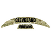 Cleveland Browns MIDI Mid Size SpeedFlex Football Helmet Front & Back Bumper Decal Set - Pick Color