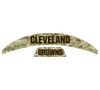 Cleveland Browns MIDI Mid Size SpeedFlex Football Helmet Front & Back Bumper Decal Set - Pick Color