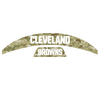 Cleveland Browns MIDI Mid Size SpeedFlex Football Helmet Front & Back Bumper Decal Set - Pick Color