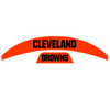 Cleveland Browns MIDI Mid Size SpeedFlex Football Helmet Front & Back Bumper Decal Set - Pick Color