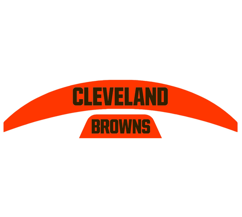 Cleveland Browns MIDI Mid Size SpeedFlex Football Helmet Front & Back Bumper Decal Set - Pick Color