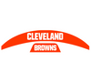 Cleveland Browns MIDI Mid Size SpeedFlex Football Helmet Front & Back Bumper Decal Set - Pick Color