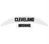 Cleveland Browns MIDI Mid Size SpeedFlex Football Helmet Front & Back Bumper Decal Set - Pick Color
