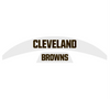 Cleveland Browns MIDI Mid Size SpeedFlex Football Helmet Front & Back Bumper Decal Set - Pick Color
