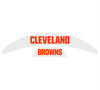Cleveland Browns MIDI Mid Size SpeedFlex Football Helmet Front & Back Bumper Decal Set - Pick Color