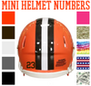 Cleveland Browns Jersey Style Vinyl Number Decal Sheet Set of 50 #0-9 - Pick Color & Size