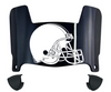 Cleveland Browns Mini Football Helmet Visor Shield w/ Clips - PICK VISOR & LOGO COLOR