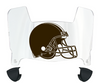 Cleveland Browns Mini Football Helmet Visor Shield w/ Clips - PICK VISOR & LOGO COLOR