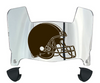 Cleveland Browns Mini Football Helmet Visor Shield w/ Clips - PICK VISOR & LOGO COLOR