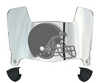Cleveland Browns Mini Football Helmet Visor Shield w/ Clips - PICK VISOR & LOGO COLOR
